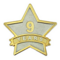 Year of Service Star Pin - 9 Year